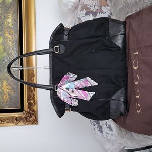 Gucci Guccissima black and leather bag